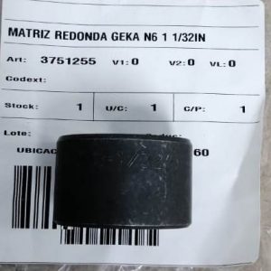Matriz redonda Geka n6 1 1/32in