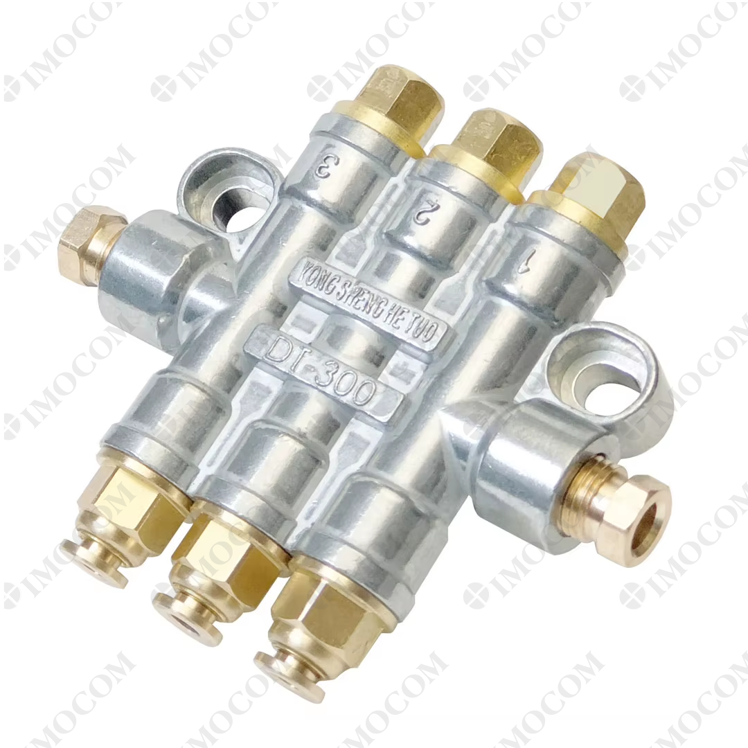 Distrubuidor lubricación 3 vias para inyectora Welltec Distrubuidor lubricación 3 vias Welltec - Imagen 1