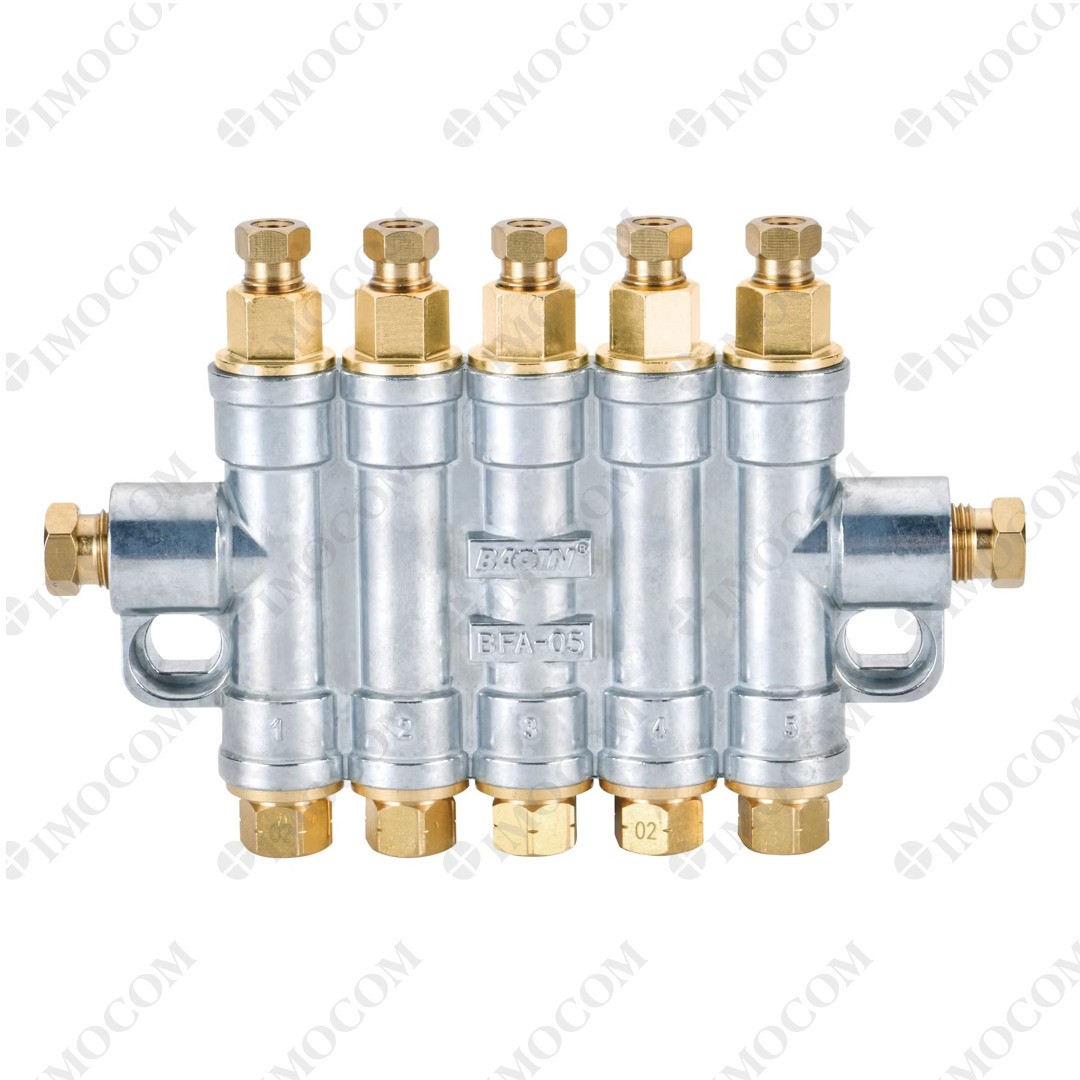 Distrubuidor lubricación 5 vias para inyectora Welltec Distrubuidor lubricación 5 vias Welltec - Imagen 1